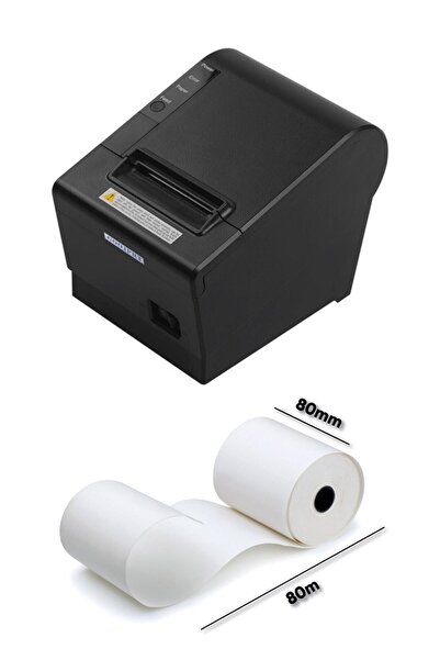 POS 80x80 Tse 1. Kalite Termal Yazıcı Adisyon Rulosu 50 Adet (5 Paket) Atık K...