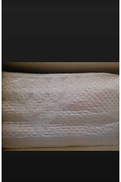 AYHOME Çeyizlik Eşya Saten Hurç Büyük Boy Fıransız Güpürlü Fermuarli Işlemeli...