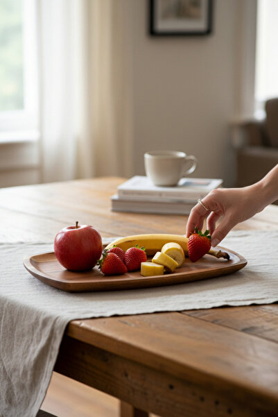 Akayev Akasya Kayık Presentation 30X18Cm