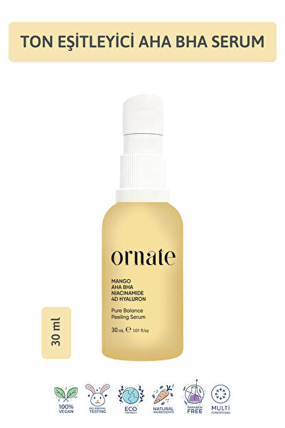 ORNATE Gözenek, Siyah Nokta Ve Karşıtı Ton Eşitleyici Cilt Bakım Serumu Aha B...