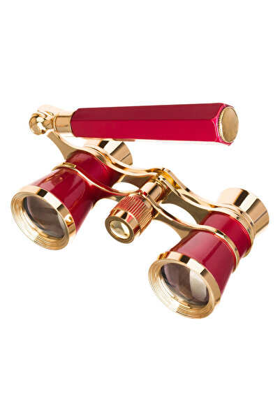 Skygo Nefis Işlemeli Tiyatro Opera Dürbünü 3x25 Prinç Metal Kaplamalı Retro K...