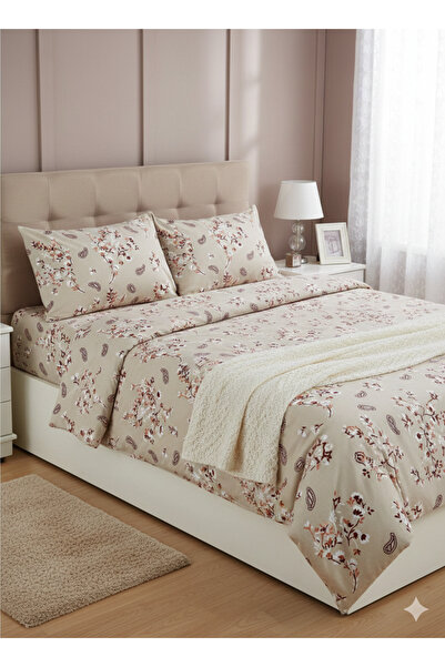 BC-CARWENTEX طقم ملاءات سرير قطنية مرنة من رانفورس