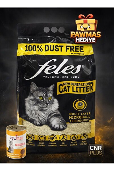 FELES Aktif Karbon Kedi Kumu %100 Tozsuz 10 Litre