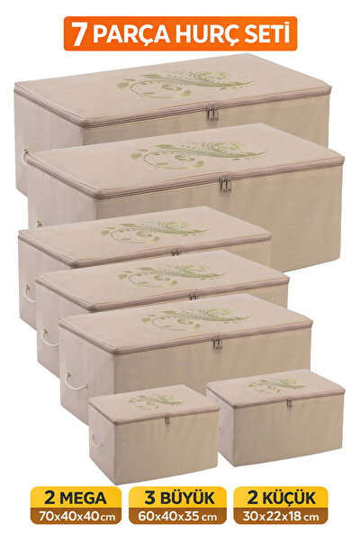 umbellatum 2 Mega 3 Büyük 2 Küçük Hurç Seti Bej