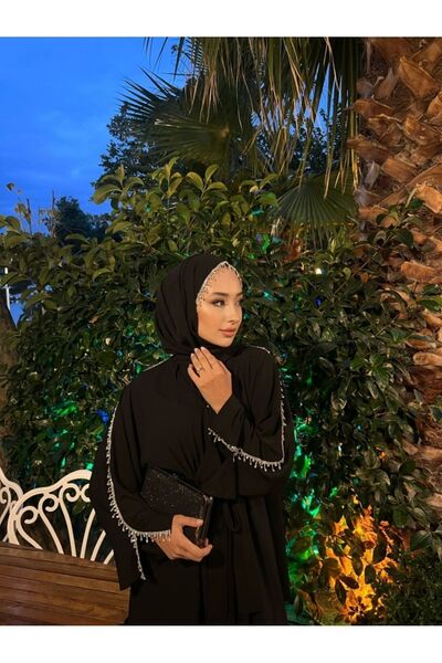 Haay collection Taşlı Detaylı Dubai stil abaya