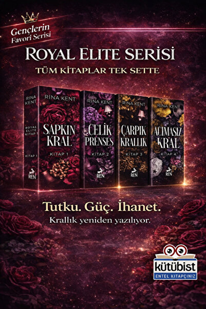 Ren Kitap Royal Elit Serisi 4 Kitap Set - Sapkın Kral - Çelik Prenses - Çarpı...