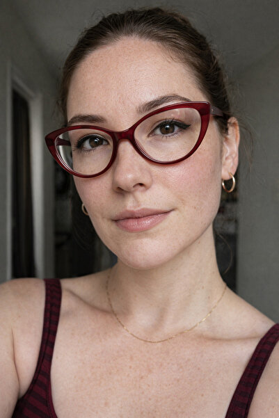 Houseofeyeris LYRA CAT Kedi Gözü Optik Çerçeve – Hafif ve Zarif, Unisex, Blue...