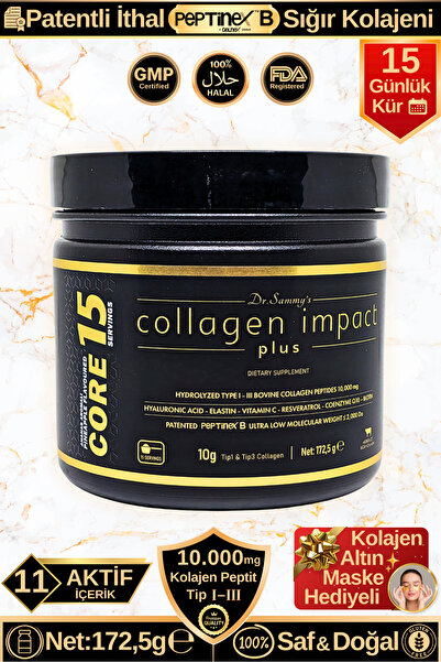 Dr.Sammy's Toz Kolajen Peptit 10.000 Mg Tip 1-3 Hidrolize Sığır Kolajeni | Co...