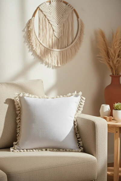 NDC HOME Lan Beli pompon Jastuk Navlaka za jastuk 43 X 43