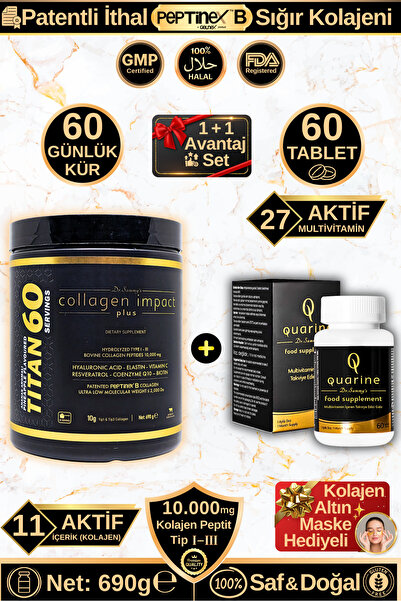 Dr.Sammy's فيتامين كوارين للشعر + مجموعة تيتان 60 كولاجين أدفانتج (مسحوق الكو...