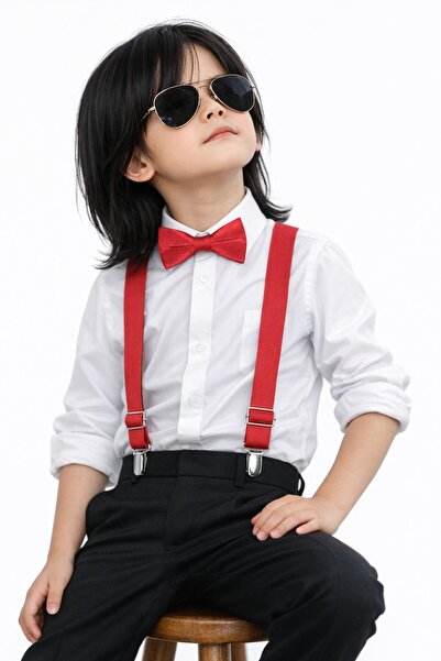 Algitsin O L A Dečija vješalica za pantalone + set leptir mašne 1-12 godina u...