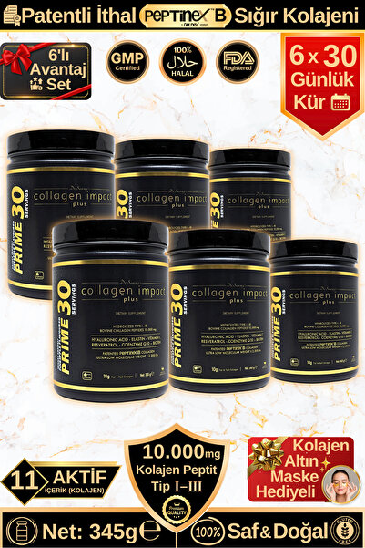 Dr.Sammy's كولاجين إمباكت بلس برايم 30 - مجموعة أدفانتج المكونة من 6 قطع من م...