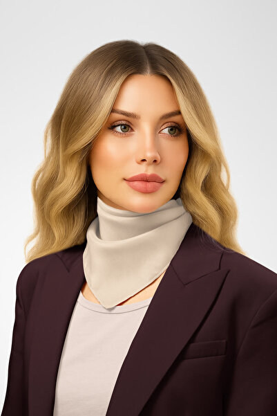 Modabutik Şifon Krem Bandana