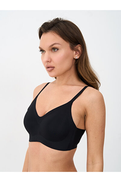 ALYA UNDERWEAR Women's Lightly Padded Thin Straps Seamless Laser Cut Ghost Br...