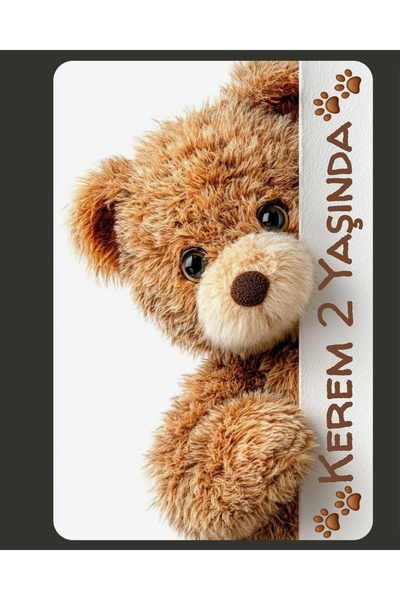 umurcraft Fotoğraflı Resimli Magnet 1 Yaş, Ilk Diş, 6 Ay Kınası, Mevlüt, Sünn...