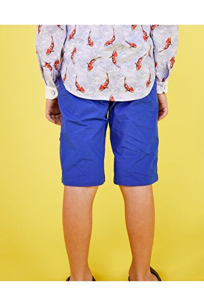 Pan Con Chocolate شورت للأولاد باللون الأزرق الداكن