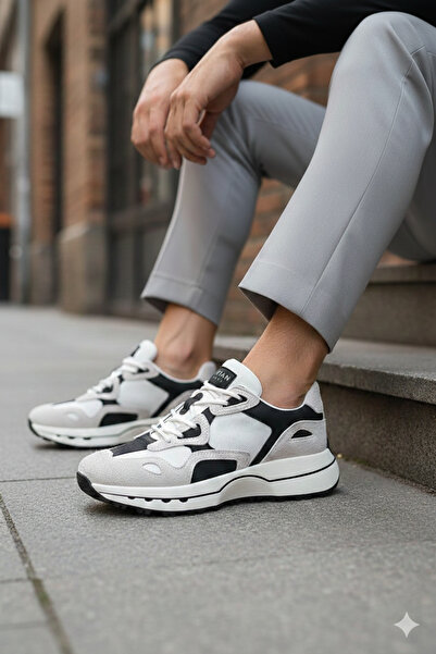 Lufian 111230268 Graham Sneaker Erkek Deri Ayakkabı BEYAZ