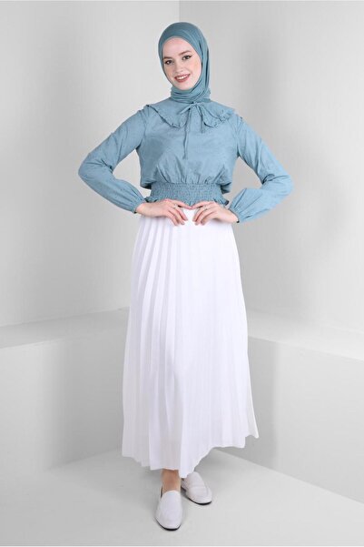 Alvina COLLAR DETAIL GIPE BLUZ 43570