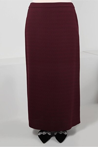 Alvina تنورة بسحاب مقطوعة بشكل مستقيم 60418