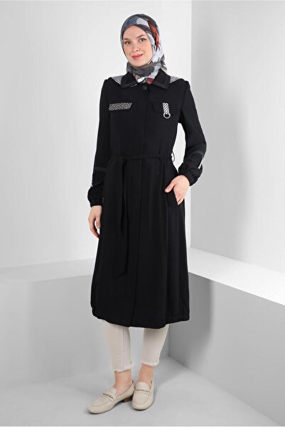 Alvina Trenci cu glugă detașabil cu capse 10745