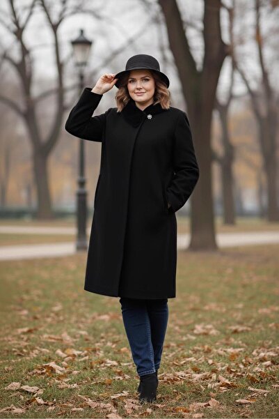 Alvina KÜRK DETAYLI KABAN 90452