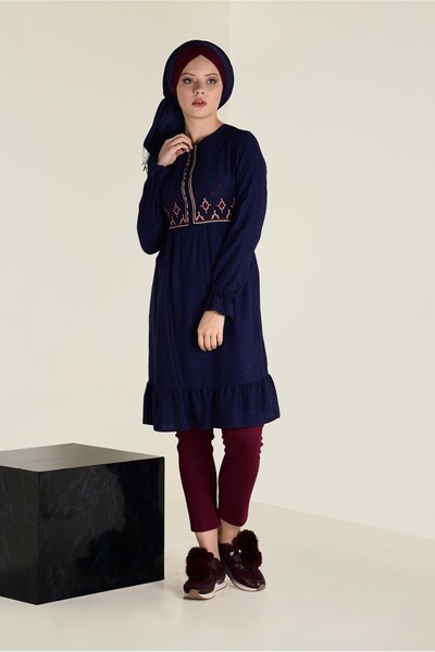 Alvina Tunika sa vezom i dugmićima - 4665