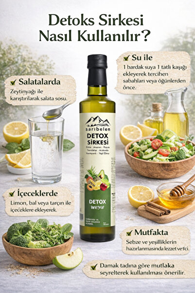 sarıbelen Detox Sirkesi - Detoks Sirkesi 500 ml