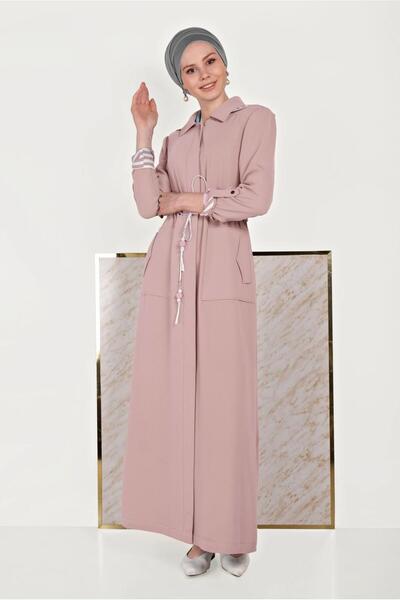 Alvina ستارة بغطاء للرأس برباط على الخصر 10168