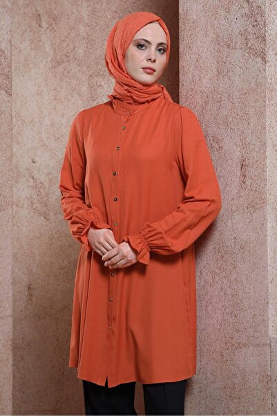 Alvina Elastic Cuffed Tunic - 44445