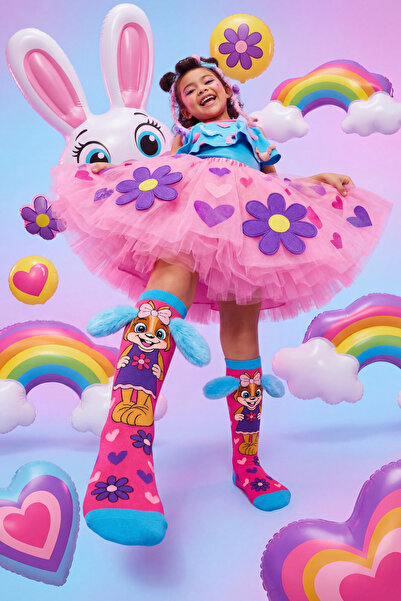 Katia&Bony Аксесоари за уши за момиче - Чорапи до коляното с шарка на куче