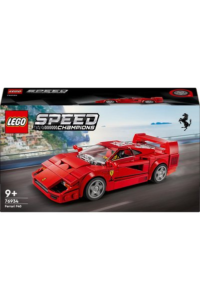 LEGO Speed Champions Ferrari F40 Supercar 76934 Building Set for 9+ Year Old Kids (318 Pieces)