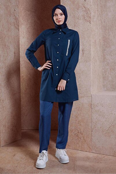 Alvina Βαμβακερό Hijab Tunic - 44487-1