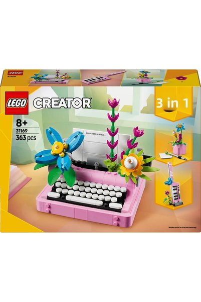 LEGO Creator 3in1 Typewriter with Flowers Toy Playset 31169