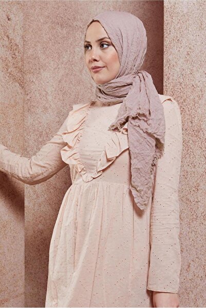 Alvina ALVINA 8423 Model Curly Shawl - Self