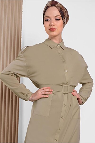 Alvina Dugačka tunika sa dugmićima i muškim ovratnikom 4243