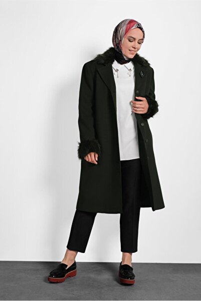 Alvina 90072 Model Fur Detailed Coat