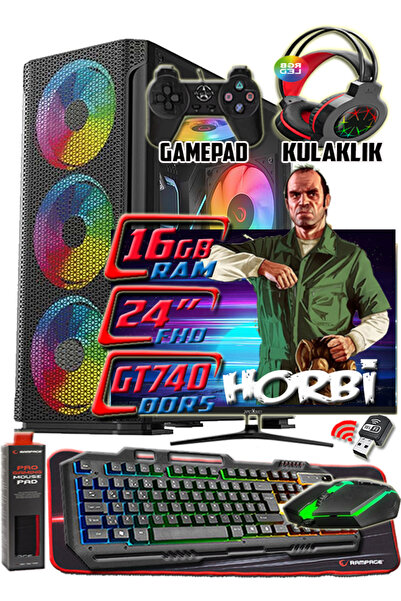 WARBOX HORBİ 24" i5 6500 16gb Ddr4 Ram 256gb Ssd 250gb Hdd GT740 DDR5-4gb E.k...