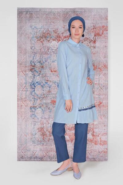 Alvina Бавовняна туніка з вишивкою та ґудзиками 40593