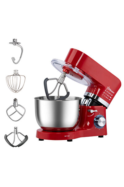 STARCREST STARCREST SKM-1500RD Πολυκόφτης Κουζινομηχανών, 1500W, Μπολ από Ανο...