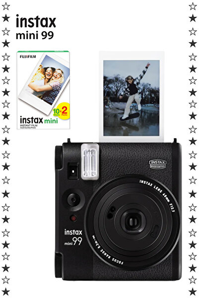 Fujifilm Instax Mini 99 Siyah Fotoğraf Makinesi ve 20'li Film