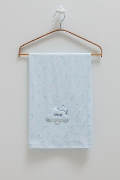 Caramell All Time Boy Baby Blanket-90X90 cm Blue