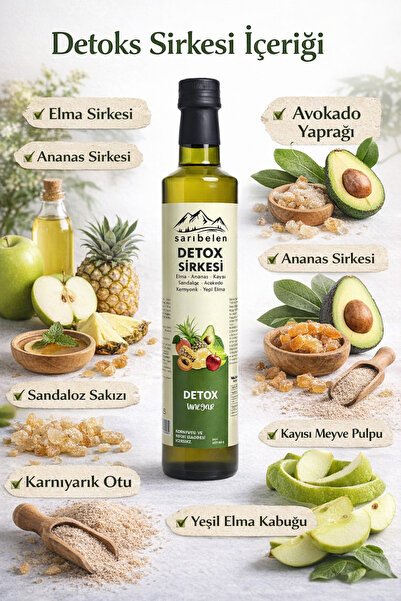 sarıbelen Detox Sirkesi - Detoks Sirkesi 500 ml