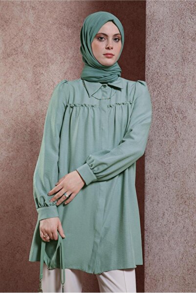 Alvina قميص طوق تونك 44489