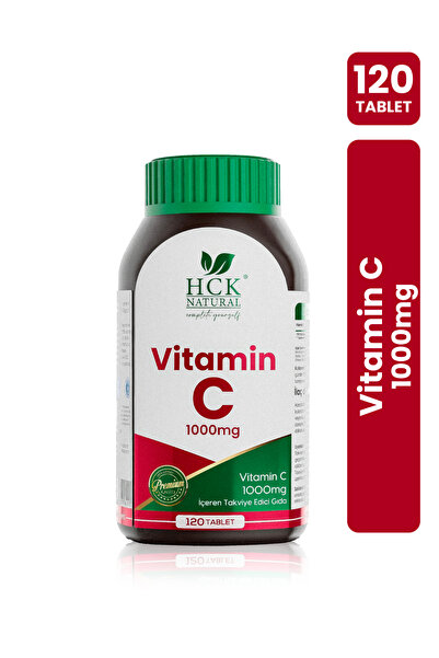 HCK NATURAL Vitamin C 1000 mg 120 Tablet Takviye Edici Gıda