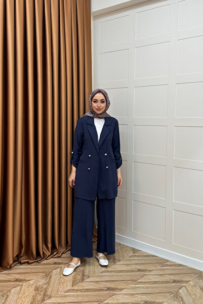 Stilife Sandra Ceketli Takım Lacivert