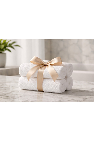 Nerds co Premium Terry Cotton Face Towel | Set of 4 | Ultra Soft & Highly Abs...