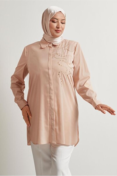 Alvina Embroidered Large Size Tunic 20760