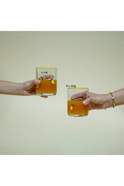 Miss Betty طقم أكواب زجاجية للمشروبات الغازية من ليندا، قطعتان