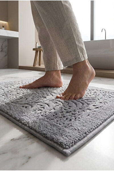 VAROL 2 Adet Gramajlı Jakaranda Ayak Havlusu Paspas