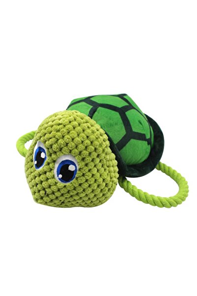 FOXMAG24 Jucărie de pluș ecologică Nunbell pentru câini, Țestoasă cu frânghie...